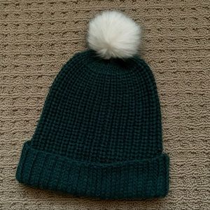 dark green beanie